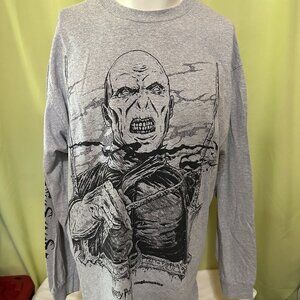 The Hundreds Harry Potter Voldermort Men's Long Sleeve Gray Shirt XL The Who Mus